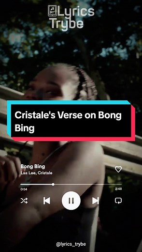 Cristale's Verse on Bong Bing (Lyrics) - TikTok Music Video
