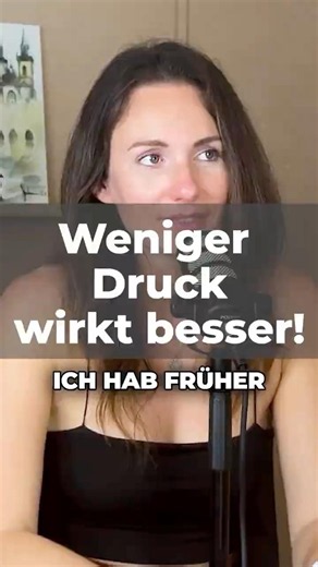 Weniger Druck wirkt besser