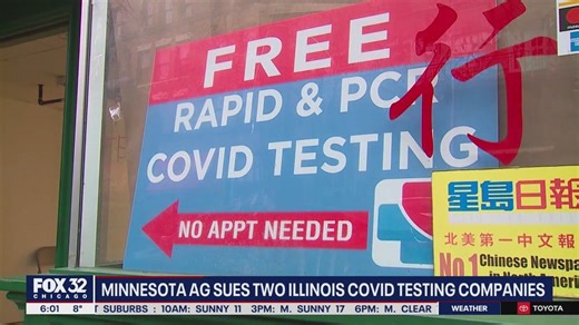 Illinois COVID testing companies slapped with lawsuits by Minnesota AG