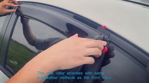 Side Window Visor Wind Vent Deflector for 2025 Subaru Forester,6pcs Outside Mount Style Black Color Tape-On Nice Looking Shade Sun Rain Guards Set SF6P01