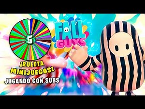 ¡Gira la Ruleta de Minijuegos en Fall Guys! Jugando con Subs y Retos Épicos