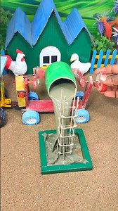 Amazing 😍 Diy Tractor Working Mini Mixer Machine Project #shorts #youtubeshorts