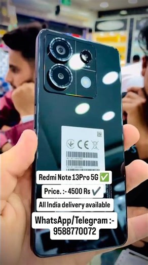 Redmi Note 13Pro 5G ,Price 4500 Rs,256Gb Storage ..........#reelsvideo #reelitfeelit #reelsindia