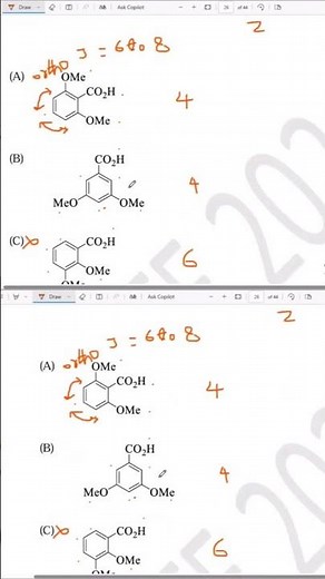 #spectroscopy 1H NMR #coupling constant