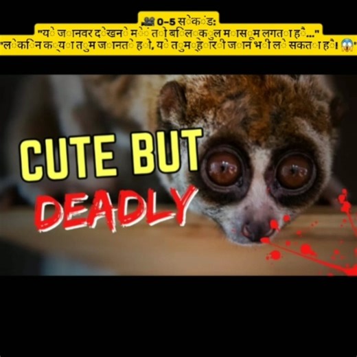 Its name is *Slow Loris* 🐒The world’s cutest but most poisonous mammal!#facts #shorts #animals