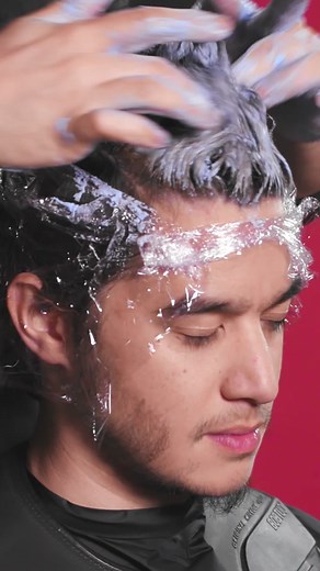 We gave him Neymar's hairstyle! 🤩 #transformation #care #neymar #haircut #dye