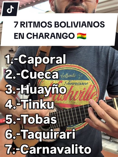 7 ritmos bolivianos en el charango 🇧🇴 Caporal • Cueca • Huayño • Tinku • Tobas • Taquirari • Carnavalito #charango #ritmosbolivianos #musicaboliviana #folkloreboliviano #charangomoderno
