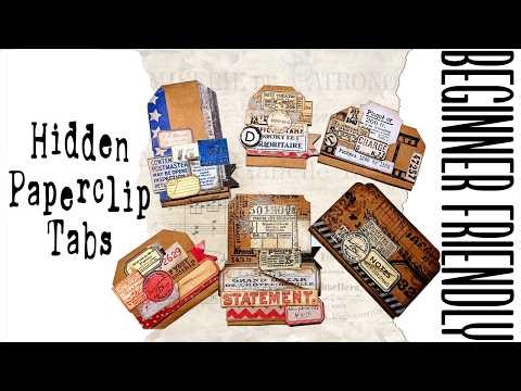 Hidden paper clip tabs