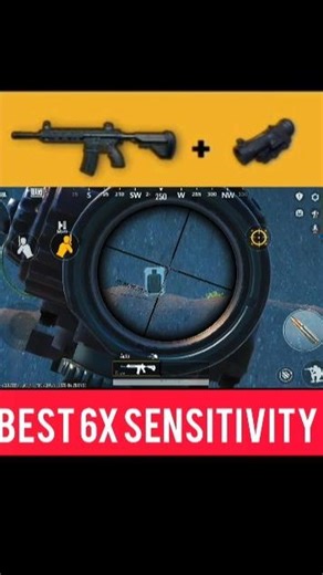 BGMI Best 6X Sensitivity 🔥 No Recoil Settings 2026#bgmi