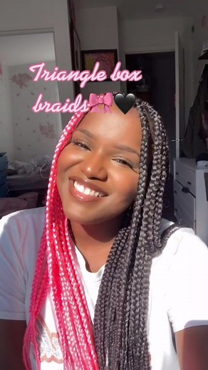 Triangle Box Braids Tutorial