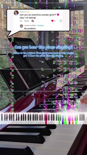 Playing ‘Rewind’ by Wonder Girls on Piano