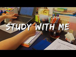 Study With Me – Real Study Session | Aesthetic Desk Setup + Focus & Productivity