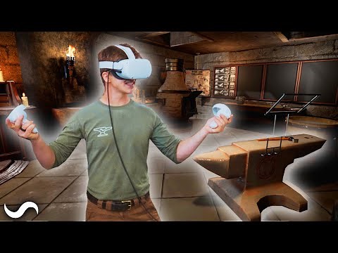 Reacting to Blacksmithing in VR!
