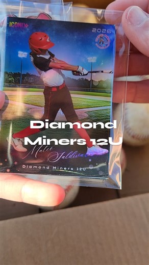 Iconix Prints | Diamond Miners 12U Custom baseball cards ✔️ Vegas ✔️ Luxor ✔️ Catch us at the Las Vegas Baseball Convention 🗓 Jan 17–18 | Instagram