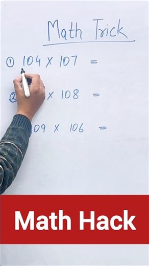 Shortest Way To Multiply Any Numbers/Multiply Hacks/Maths Trick/Maths Hack