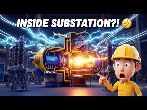 What’s Inside an Electrical Substation? ⚡🏗️ | Complete Cutaway Explained