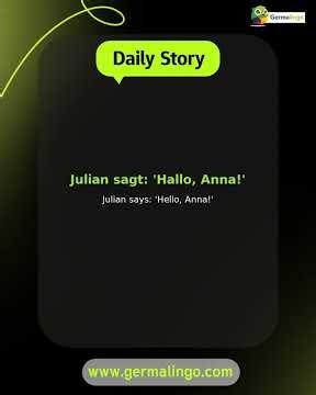 Learn German with Stories! 🇩🇪 Julian's Dating!