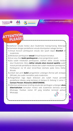 Wisuda Universitas Gunadarma 2026: Siapkan Dirimu!