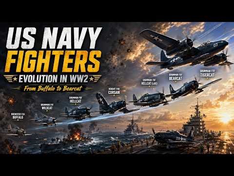 The Evolution of US Navy Fighter in World War 2.