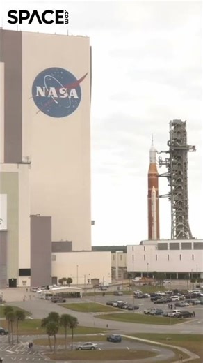 NASA Artemis 2 moon rocket rollout + VAB #timelapse #artemis2 #nasa #rollout #shorts