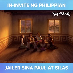 16K views · 3.7K reactions | Nakilala ng Philippian jailer si Jesus at in-invite niya sina Paul at Silas sa bahay niya! 凉凉凉 Mapapanood mo na ang full episode na "Paul and Silas" sa Superbook Season 4 DVDs! Available na ito sa PCBS branches nationwide!  | Batang Superbook | Facebook