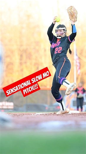 🥎 Dominance on the Mound! Dunn's Power Pitch in Slo-Mo! #softball