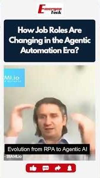 How Job Roles Are Changing in the Agentic Automation Era? #agenticai #futureofwork #automationcareer