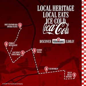 Dali na kamo as Coca-Cola brings Foodmarks to Iloilo!🍲 In partnership with the Iloilo City government, join us for another epic foodie adventure as we explore the local heritage and local dishes in UNESCO's First City of Gastronomy in the Philippines. Visit these Coca-Cola Foodmark outlets and discover Iloilo gems with an ice-cold Coke! Kit-anay ta! 👋🏻 📍 Y2K Manokan 📍 Pedbac's Restaurant 📍 Kap Ising Pancit Molo 📍 Annie's Manokan 📍 Teling's 📍 Jeara's Tinu-om 📍 DOIS Seafood Bar & Big Pla