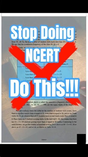 STOP Solving NCERT ❌ (Do This Instead) #facts #shortsfeed #motivation #history #jee #jeemain