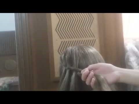 Elegant Waterfall Hairstyle 💖 | Easy & Beautiful Hair Tutorial for Girls