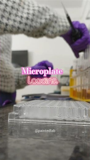 Microtiter plate loading #womeninstem #biotech #microbiology #biochemistry #scienceexperiment #lab