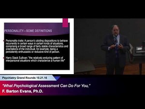 "What Psychological Assessment Can Do For You," F. Barton Evans, Ph.D.