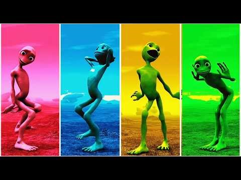 Lava Flow Alien Dance: Can You Spot the Glitch? 🔥👽 (8 Minute Special)