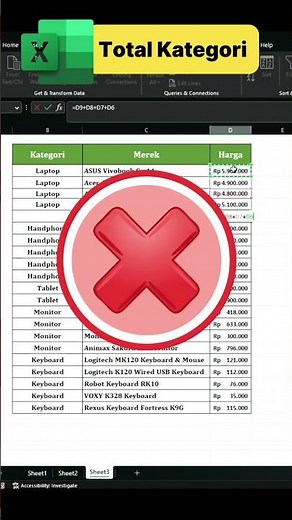 Here's how to total for each category automatically in excel #excel #exceltips #microsoftexcel