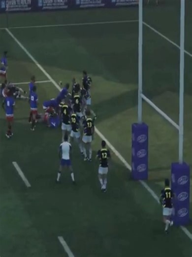 Beziers Try against Dax in Rugby Challenge 3! 🎮 - Computer Sports Simulations on YouTube for Full Match and More! 🏅 Link in Bio! 😊 #BeziersRugby #DaxRugby #RugbyChallenge #Rugby #RugbyGame