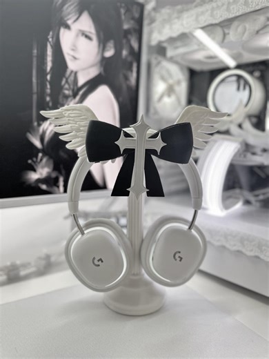 Gothic Angel Wing Headphone Stand: 3D Printed Desk Decor - Etsy