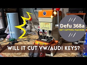 Cutting VW/Audi keys with Defu 368A