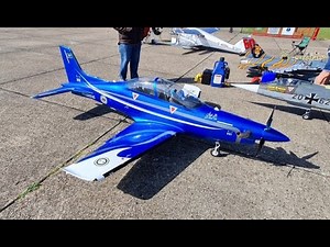 TOMAHAWK RC PILATUS PC-21 - TURBO PROP (JETCAT SPORT 10) - STEVE AT DUXFORD IWM # 3 - 2022