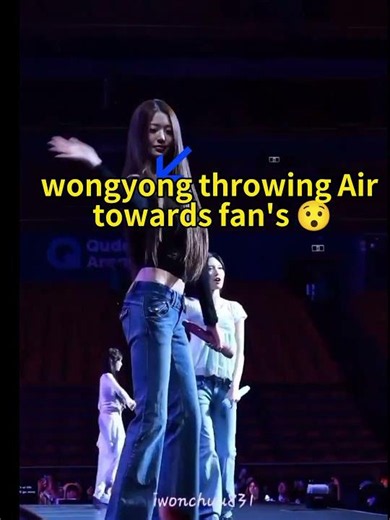 wonyong throwing air towards fan's 😯 during concert 🧿😭 #fypシ #wonyoung #ive #songs #lalisa #kpop