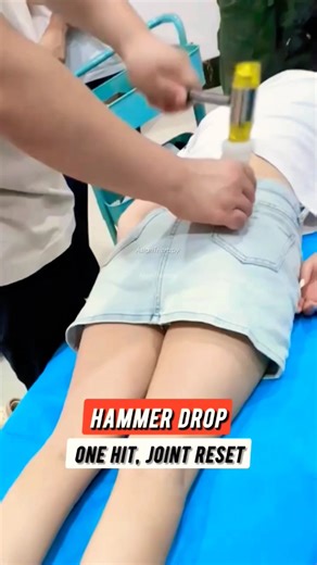 Hammer Drop – One Hit, Joint Reset 🔥 #shorts #chiropractor #hip #hammer