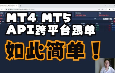 最简单的MT4&MT5 API跨平台跟单详解
