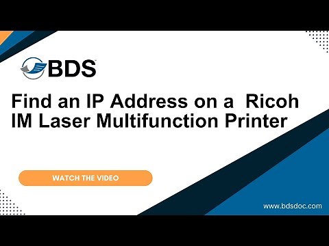 How to find your IP Address on a Ricoh Printer
