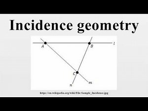 Incidence geometry