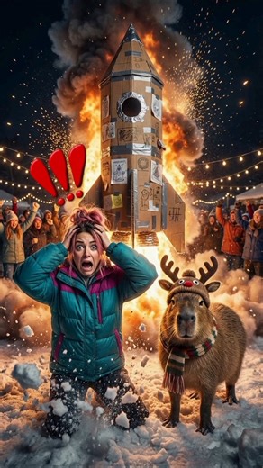 She Destroyed the Capybara’s Fireworks... But Karma Hit Her Instantly 🧨🐹#capybara