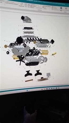 HP Signatures Engines 78 Parts of Engineering Perfection - 3D Printed V12