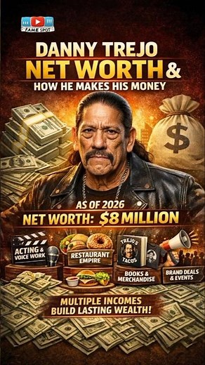 Danny Trejo's Net Worth and How He Makes His Money #shorts