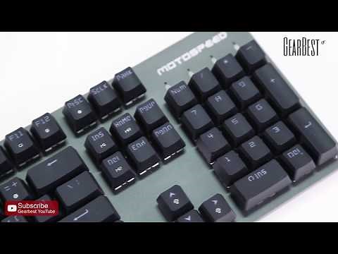 Motospeed CK89 Gaming Mechanical Keyboard w/ LED lights - GearBest
