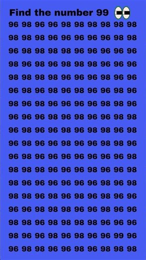 Find the number 99