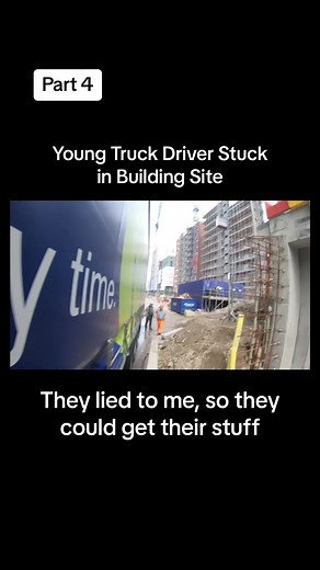 Young Truck driver stuck in building site in London #trucks #truckinguk #truckdriver | Trucking Uk