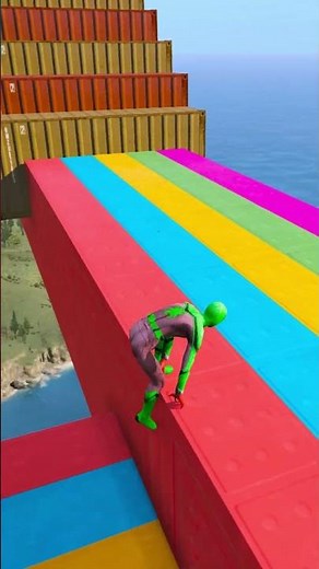 GTA 5 Epic Ragdolls | Spider-Man Jumps/Fails ep. 3246